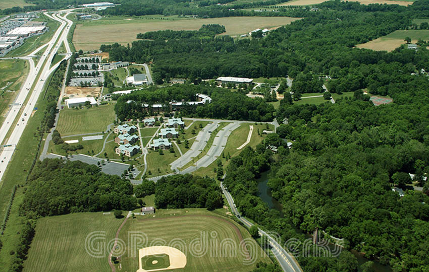 Aerial View Penn State Berks Campus