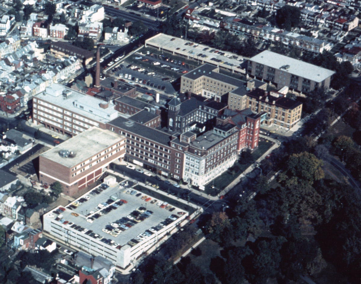 St. Joseph's Hospital - Aerial View, late 1980s