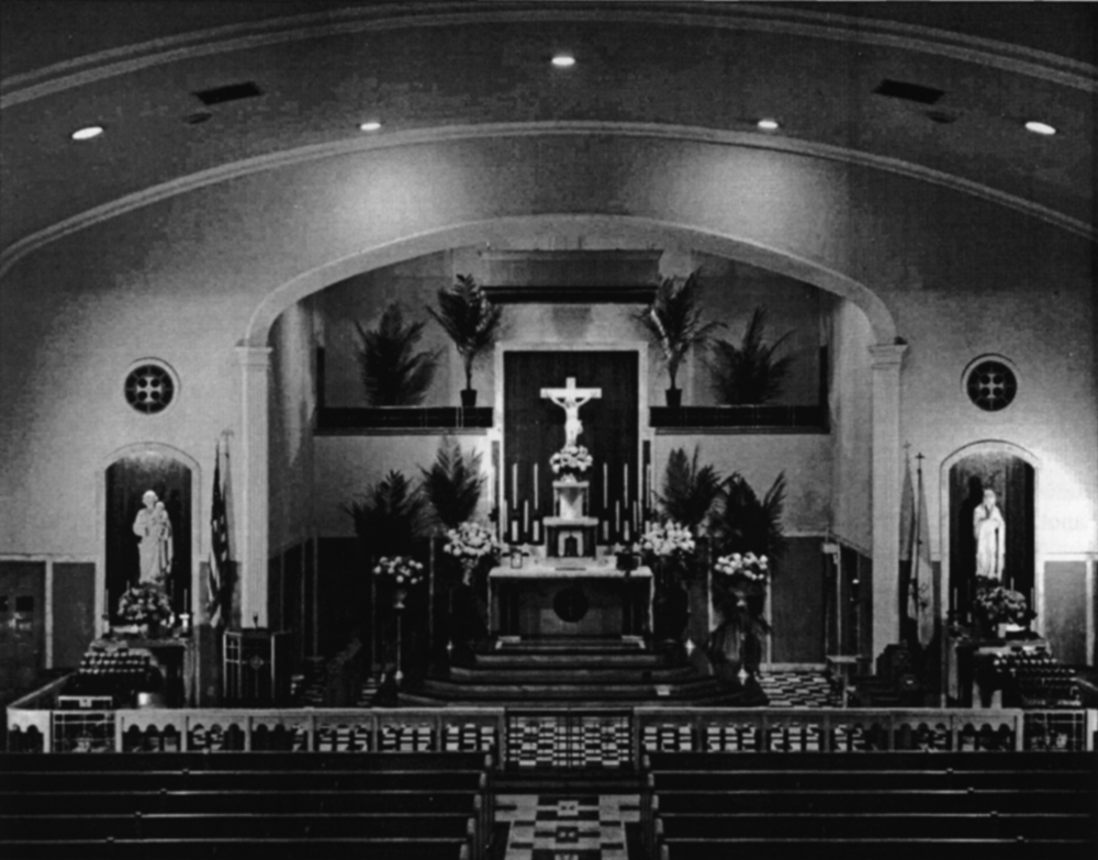 Sanctuary of the New Church of Holy Rosary, 1953
