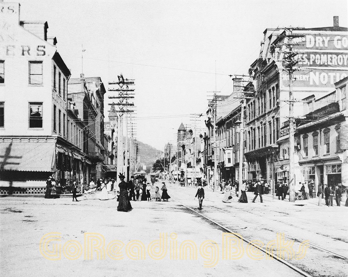 Looking east from Sixth and Penn Sixth in 1897