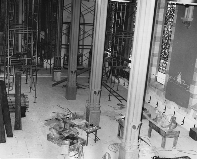 Interior of Church during Renovations