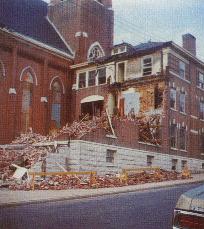 Demolition of St. Mary's Rectory