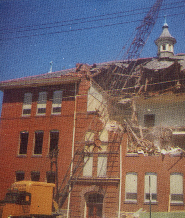 Demolition of Original St. Mary's School