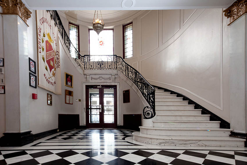 Central Catholic High School Marble Staircase