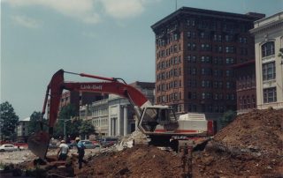 Removal of Penn Square Pedestrian Mall in 1993