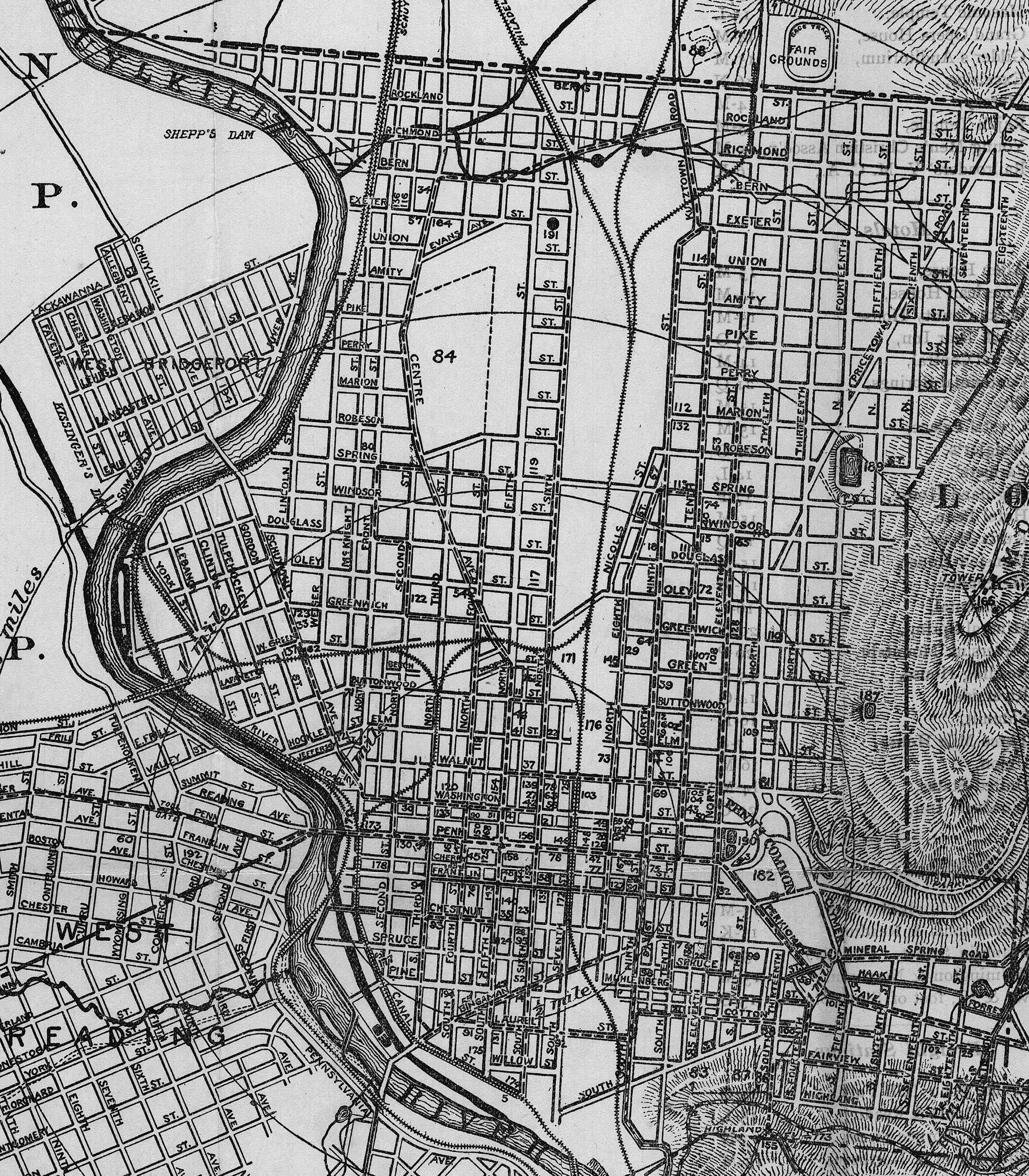 Layout of the Town of Reading - GoReadingBerks / Reading Berks History