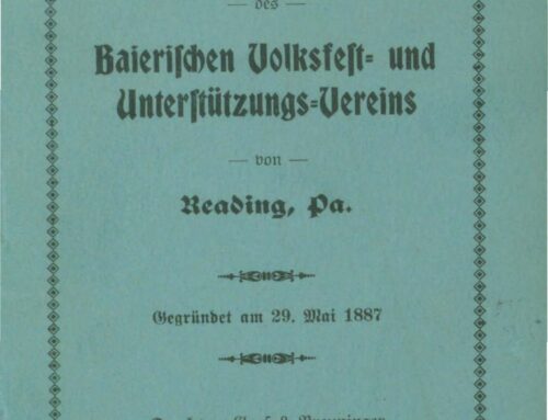 The Bavarian Volksfest and Beneficial Association of Reading, Pennsylvania: A History